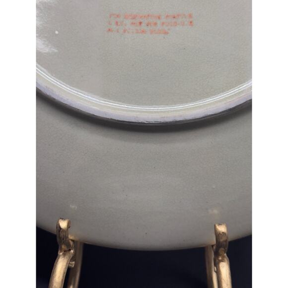 Vintage ORIENTAL ACCENT Canterbury Crackle Decorative Plate | 13 3/4" - Picture 11 of 15